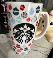 Starbucks ceramic Holiday Mug with ornaments 16oz picture