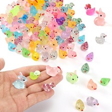 Mini Resin Animals, Turtles Lizard Axolotls, Mini Resin Rabbits, to Hide Around picture