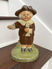 ANTIQUE VINTAGE c.1924 CJO JUDD PILGRIM BOY DOORSTOP picture