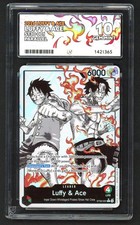 One Piece Card Game - ACE 10 Luffy & Ace ST30-001 Parallel - GEM MINT picture