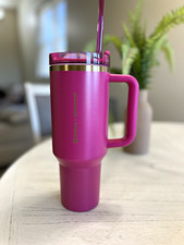 Starbucks x Stanley Pink 40oz Tumbler Cup with Handle & Straw picture