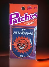 Vintage Saint St. Petersburg Florida Iron On Patch Voyager Travel Souvenir Sun picture