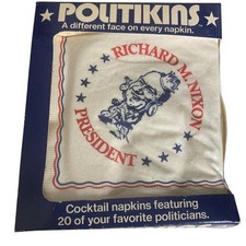 Vintage Politikins Collectible Cocktail Napkins 20 Pack  picture