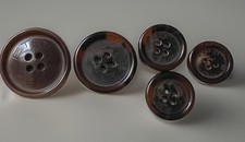 Authentic ETRO Italy Designer Replacement Buttons - Set of 5 Mixed Sizes picture
