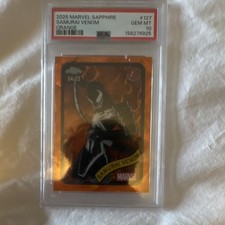 Topps 2025 Marvel Sapphire Venom Samurai Venom Orange /25 PSA 10 POP 2 picture