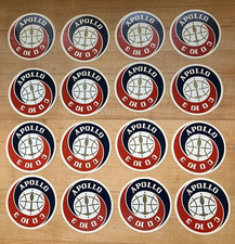 Apollo Soyuz Mission Sticker Decal 1970s 3-1/8 inches Round Vintage Original picture