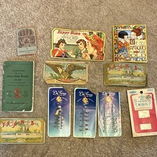 Antique Sewing Needle Books 10 Packs In Lot Vintage Sewing Supplies Primitive picture