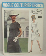 VINTAGE 60's Vogue Couturier Design #2006 Sybil Connolly One-Piece Dress Sz 14 picture