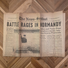 The News-Sentinel June 7, 1944 Newspaper 