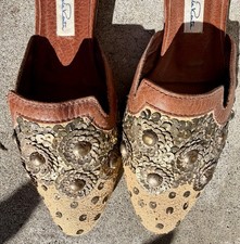 Oscar De La Renta Handmade Embroidered Mules picture