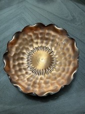 Vintage Gregorian Copper Bowl Hand Hammered USA 8-1/2” picture