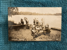 RPPC Indian Dance Lewiston Michigan Unposted c1940 picture