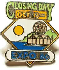 EXPO 1986 Closing Day Oct. 13 Vancouver Canada Lapel Pin (081523) picture