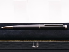 Alfred Dunhill Avorities Black Resin Palladium Finish Ballpoint Pen picture