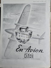 1951  Parfum De Caron En Avion Perfume bottle art Vintage ad  picture
