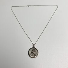 Women’s St Teresa Medal. Sterling Silver  with sterling chain picture