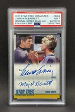 Star Trek 2011 Rittenhouse Archives Dual Auto Leonard Nimoy / Barrett PSA 7 / 10 picture
