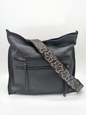 BOTKIER Chelsea leather women's Large hobo shoulder crossbody bag purse - BLACK picture