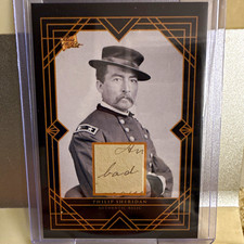 Historic Autographs 2016 Authentic Relic Philip Sheridan Insert Card #18 picture