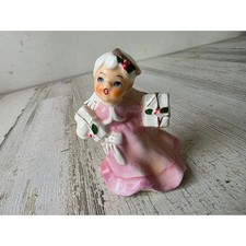 Vintage napco Japan pink Angel cherub presents ceramic figurine statue decor picture