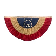 FRF FLAG Vintage Bennington 76 Bunting Flag 3x6 FT, Heavy Duty 250 Years Anni... picture