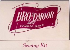 Broadmoor Hotel Colorado Springs Colorado Sewing Kit Vintage Hotel Complimentary picture