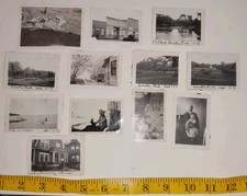 1919 B&W Snapshot Photo Lot (22) Chicago Lincoln Park Mixed Finish Ephemera  picture