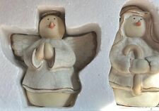 Nativity Set St. Nicholas Square 7 PCs Porcelain Figurines Christmas Vintage picture