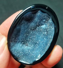 Rare 22G A Pair Natural Inner Mongolia Gobi Eye Agate Geode Collection  WYY3775 picture