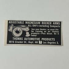 Thomas Automotive Products Magnesium Rocker Arms CA 1964 Magazine Ad SAH1-S23 picture