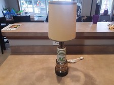 Vintage 1977 Jim Beam AC Spark Plug Lamp Conversion picture