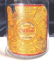 RARE ANTIQUE ORIGINAL 1930's COCA COLA SYRUP JUG & LABEL & CAP  # 2 picture