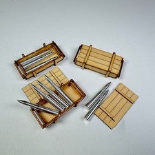 For 1/16 Tank Model Modified Upgrade 88mm Metal Shells + Wooden Ammo Box Replace picture