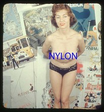 RARE VINTAGE 1950s 3-D COLOR SLIDE PLAYBOY PLAYMATE JULY 1956 NUDE ALICE DENHAM picture