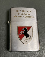 Vintage Vulcan Lighter 11th ACR Blackhorse HHT Vietnam Cambodia Military picture