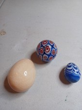 Egg Shaped Figurines Paper Weight Lot picture