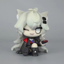Lappland Arknights Chibi Version Super Deformed Sitting Pose Anime Figure Statue picture