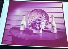 Vintage 1960s Korbel Champagne 8x10 Color Transparency Photo Still Life Studio picture
