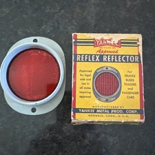 Vintage Yankee Reflex Red Automotive Reflector No 139 Norwalk Conn. picture