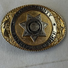 Lyon County, Nevada deputy Sheriff Deputy Belt Buckle Creative Casting Police picture