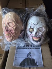 Official TERRIFIER 2 & 3 VICTORIA MASK SET w/BONUS PRINT Trick Or Treat Studios  picture