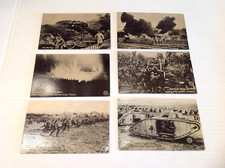 WWI France Battle Postcards - Unused Lot of 6 READ Issue picture