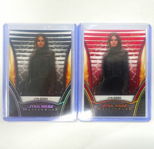 2025 Topps Star Wars Masterwork Jyn Erso Black 5/5 & Red 1/25 picture