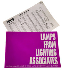 Vtg 60s MidCentury MCM Lighting Catalog Joe Colombo George Kovacs Lighting Assoc picture