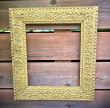Vintage 1890s Victorian Gesso Ornate Thick Photo Picture Art Frame 16” x 18” picture