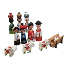 Vintage MOGENS EIGENBROD Nativity Wise Men Kings Figures Denmark Handpainted  picture