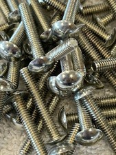 100 Slotless Screws 1 Inch 8-32  Plated For Vending Slot Arcade Coin Op Machines picture