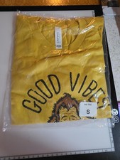 Dutch Bros Coffee Yellow Hood Vibes T-Shirt  Size Small- UNOPENED picture
