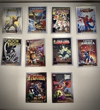 2024 Marvel Masterpieces ‘92 Platinum Fantastic Covers Complete Set 10 Cards NM picture