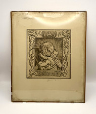 Hans Thoma Signed Original Etching S. Simeon After Tiepolo 1901 Religious Art picture